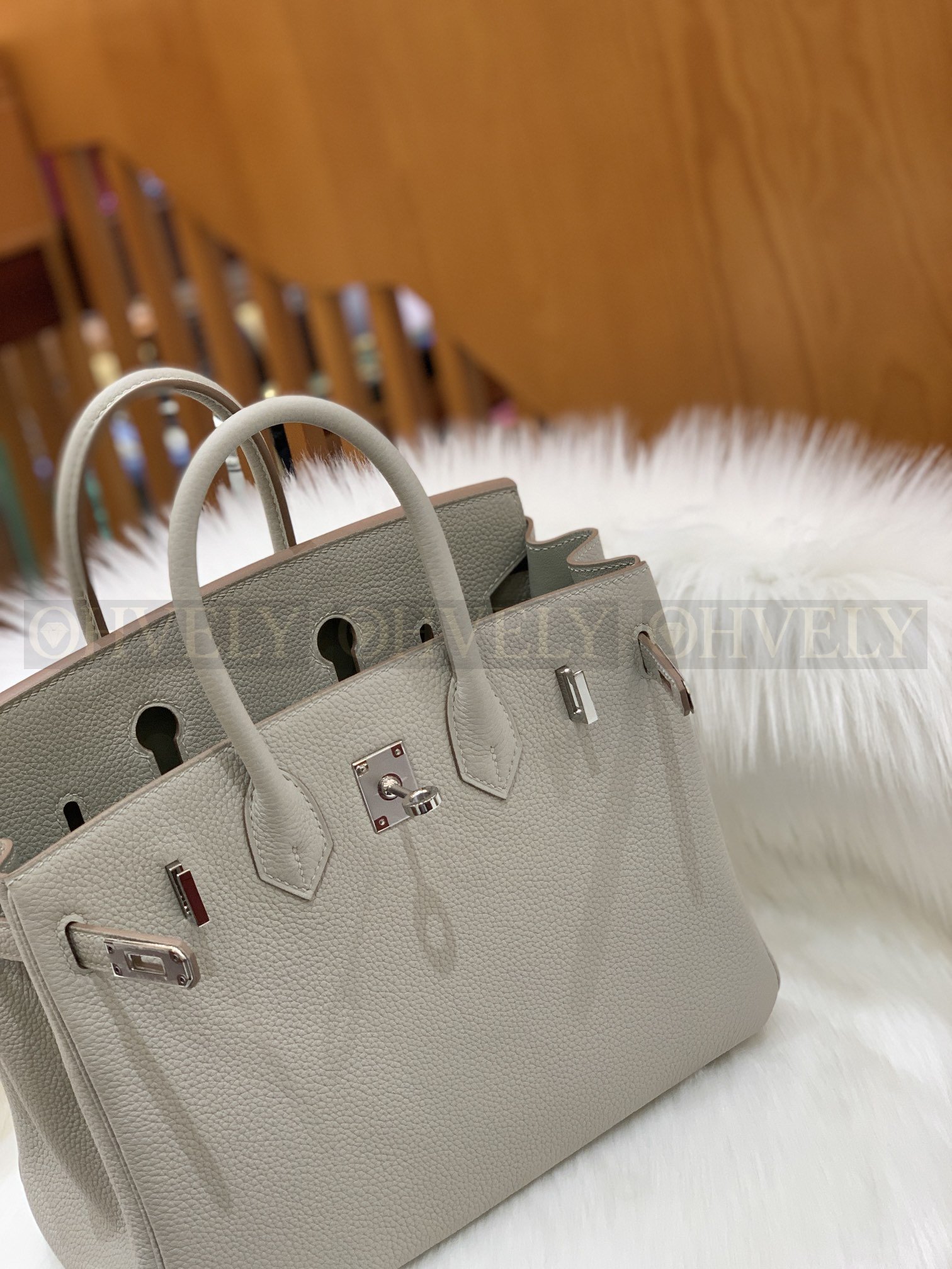 【 ZP버전 】HM Birkin 버킨백 토고 글래시어 화이트 실버버클 25 상품 썸네일