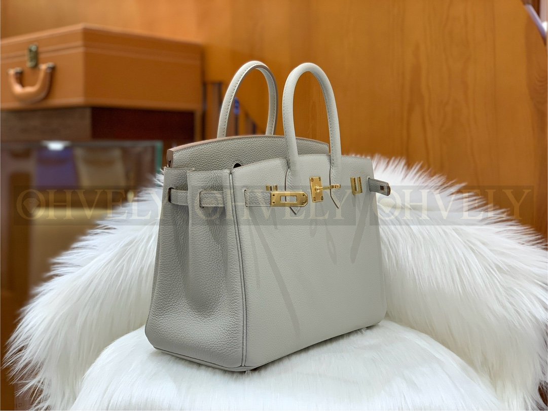 【 ZP버전 】HM Birkin 버킨백 토고 글래시어 화이트 골드버클 25 상품 썸네일