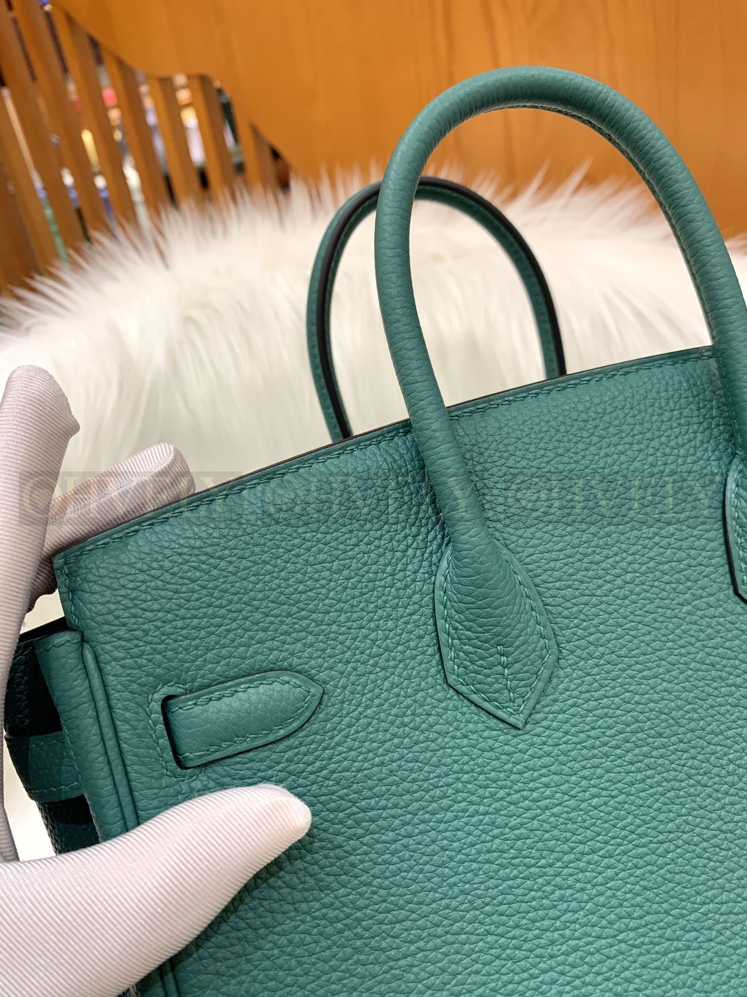 【 ZP버전 】HM Birkin 버킨백 토고 피콕 그린 골드버클 25 상품 썸네일