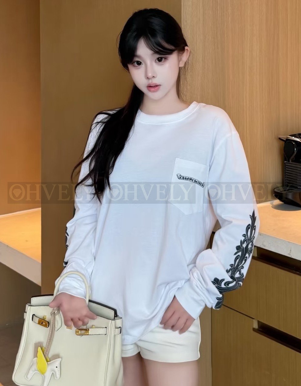 【 ZP버전 】크롬하츠 아스펜 한정판 긴팔 티셔츠