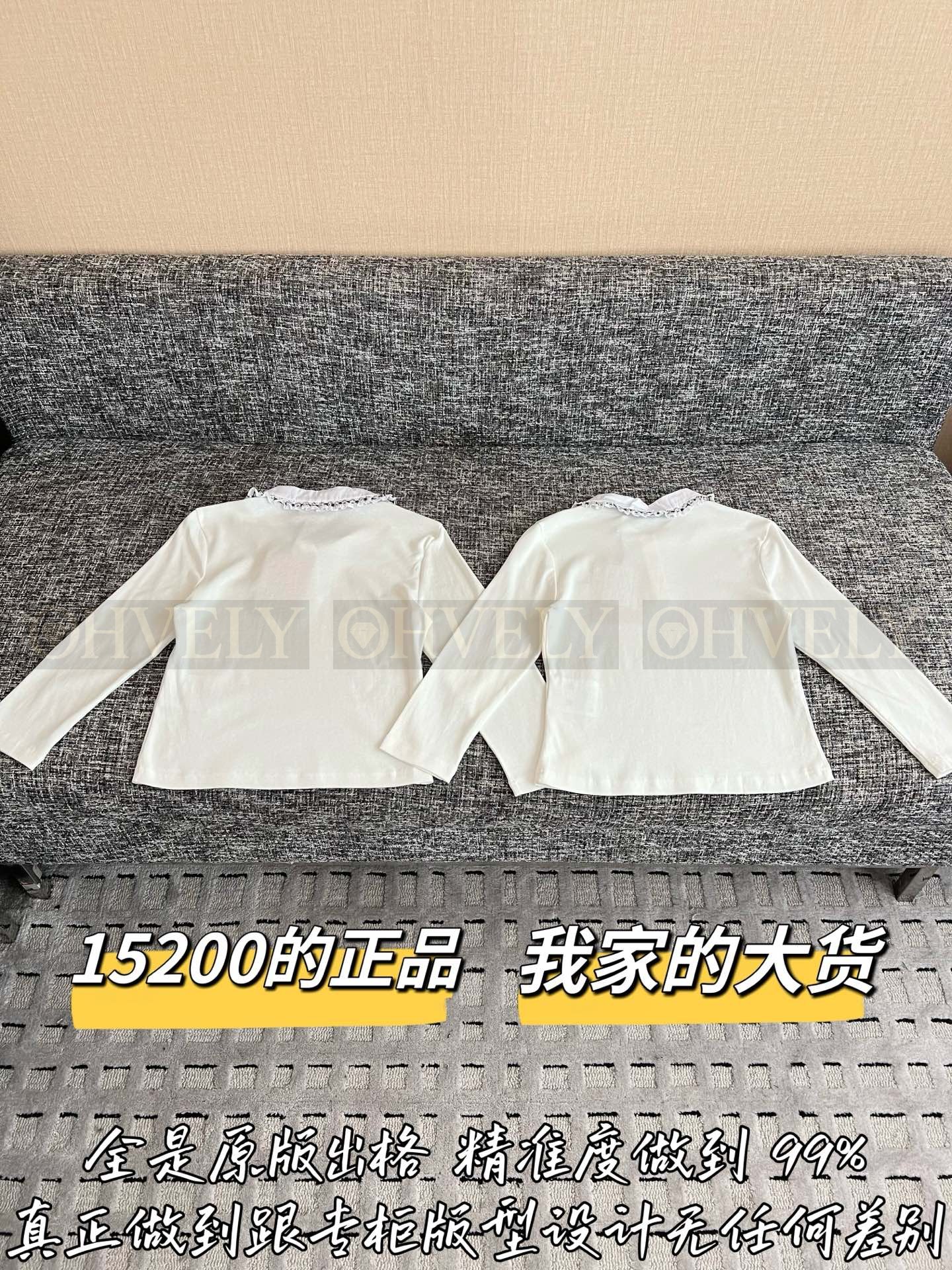 【 ZP버전 】 MIU 레이스 카라 칠부 셔츠 상품 썸네일
