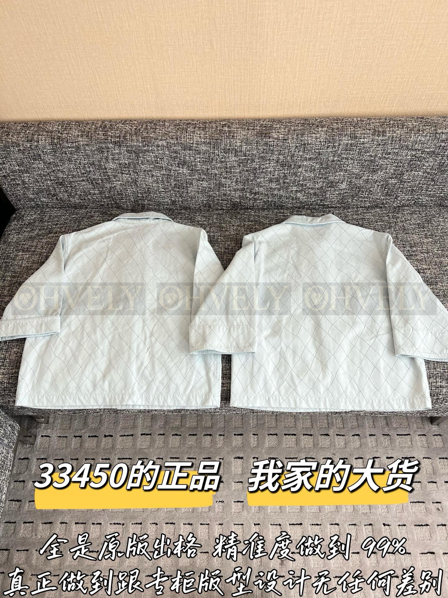 【 ZP버전 】CN 연블루 자수 데님 셔츠 자켓 상품 썸네일